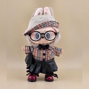 Fits Labubu Plaid Bow